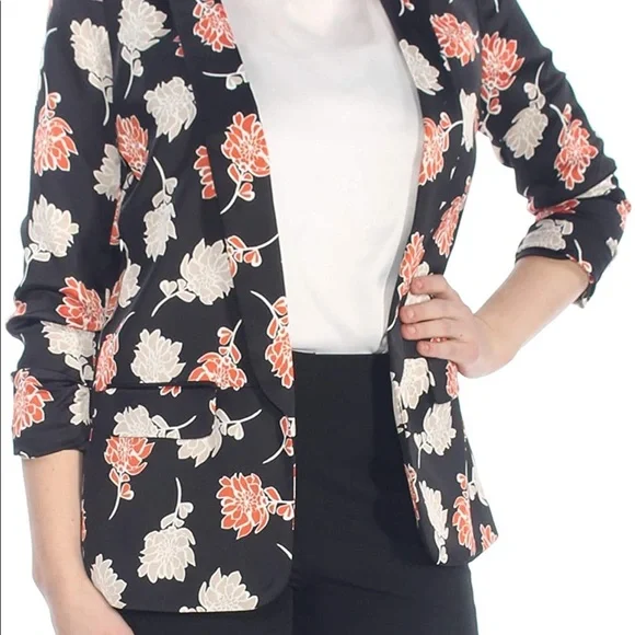 ' EUC | Calvin Klein Black Floral Blazer!! - Picture 2 of 6